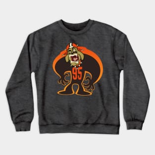 Go Browns BullDawg Whoosh #95 Crewneck Sweatshirt